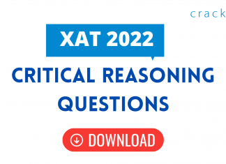 Critical reasoning questions XAT 2022