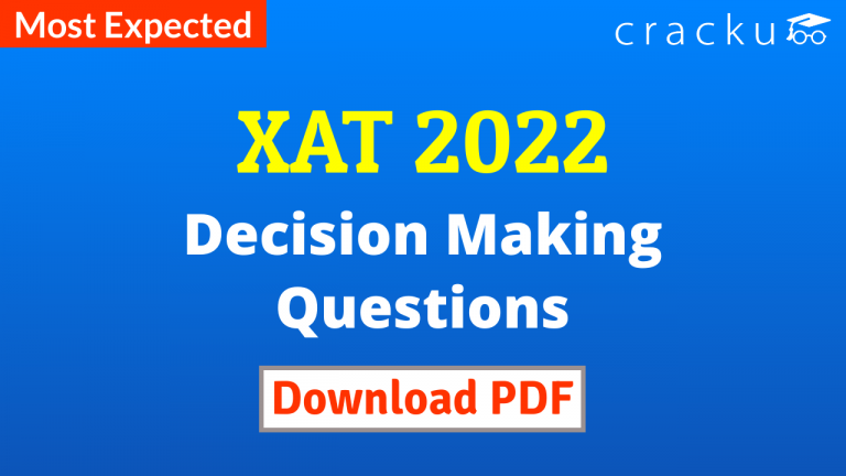 Decision Making Questions for XAT - Cracku