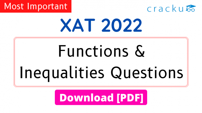 Functions & Inequalities Questions for XAT