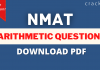 NMAT Arithmetic Questions PDF