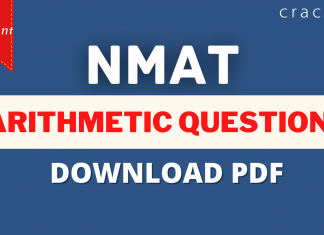 NMAT Arithmetic Questions PDF