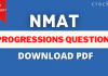 NMAT Progressions Questions PDF