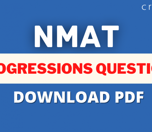 NMAT Progressions Questions PDF