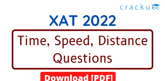 Time Speed Distance Questions for XAT