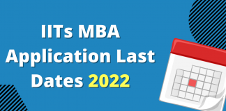 IITs MBA Application last dates