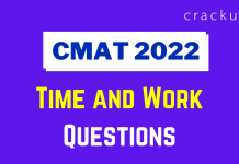 Time and work Questions for CMAT