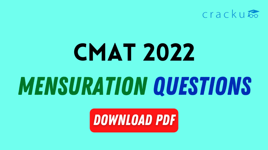 Mensuration Questions for CMAT 2022 - Download PDF - Cracku