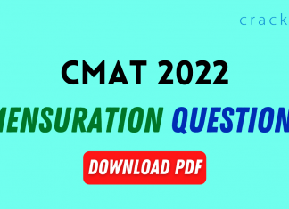 Mensuration Questions for CMAT