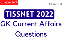 GK Current Affairs Questions Questions for TISSNET