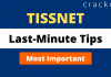 TISSNET Last-minute Tips