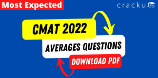 Averages Questions for CMAT 2022