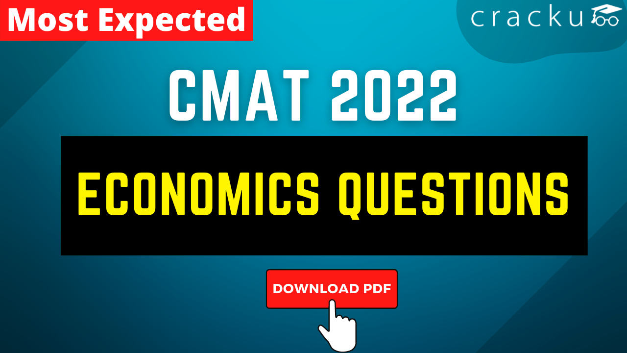Economics Questions For CMAT 2022 Download PDF Cracku