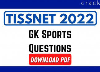 GK Sports Questions for TISSNET 2022