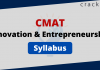 CMAT Innovation and entrepreneurship Syllabus