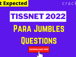 Para Jumbles Questions for TISSNET 2022