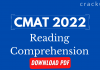 Reading Comprehension for CMAT 2022