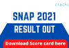 SNAP 2021 Result out