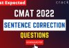 Sentence Correction Questions for CMAT 2022