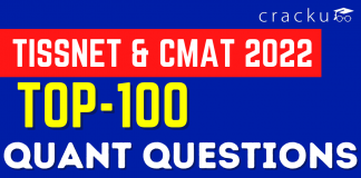 TOP-100 QUANT QUESTIONS for CMAT & TISSNET 2022