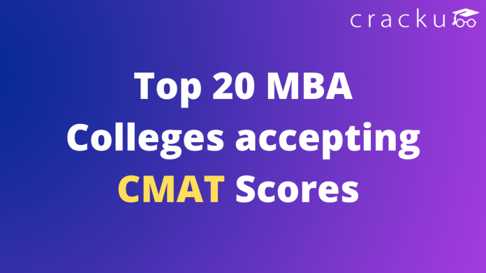 Colleges accepting CMAT Scores