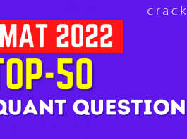 Top 50 - Quant for CMAT 2022
