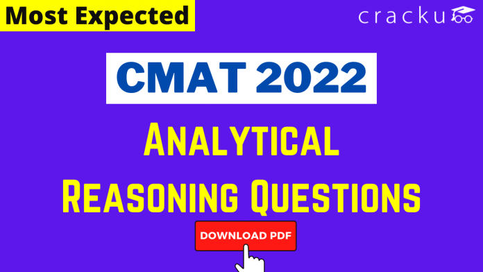 Analytical Reasoning Questions for CMAT 2022