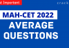 Average Questions for MAH-CET 2022
