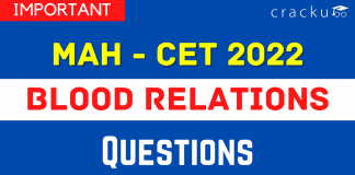 Blood Relations Questions for MAH CET 2022