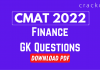 Finance GK Questions for CMAT 2022