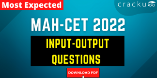 Input-Output Questions for MAH-CET 2022