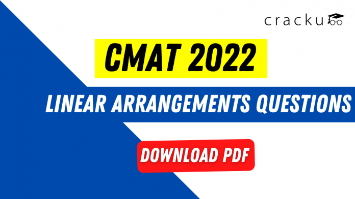Linear Arrangements Questions for CMAT 2022