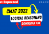 Logical Reasoning Questions for CMAT 2022
