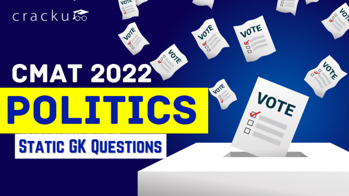 Politics Questions for CMAT 2022