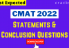 Statements and Conclusion for CMAT 2022