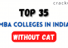 Top MBA Colleges without CAT