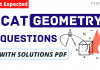 CAT Geometry Questions PDF