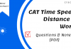 CAT Time Speed Distance & Work