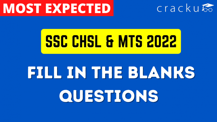 Fill in the Blanks Questions for SSC Exams