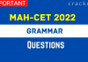 Grammar Questions for MAH-CET 2022