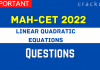 Linear and Quadratic Questions