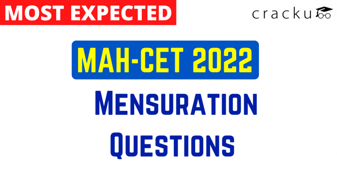Mensuration Questions for MAH-CET 2022