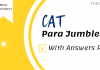 CAT ParaJumbles Questions PDF