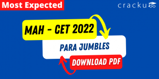 Para Jumbles Questions for MAH-CET 2022