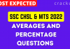 Average and Percentage Questions