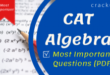 CAT Algebra Questions PDF