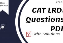 CAT LRDI Questions PDF