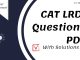 CAT LRDI Questions PDF