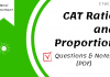 CAT Ratio and Proportion questions