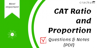CAT Ratio and Proportion questions