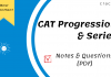 CAT Progression Questions